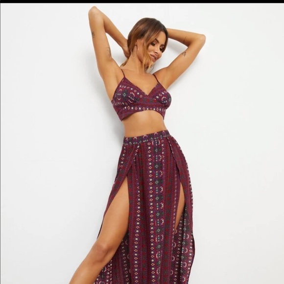 Crop Cami Top & Skirt Set - Picture 4 of 5